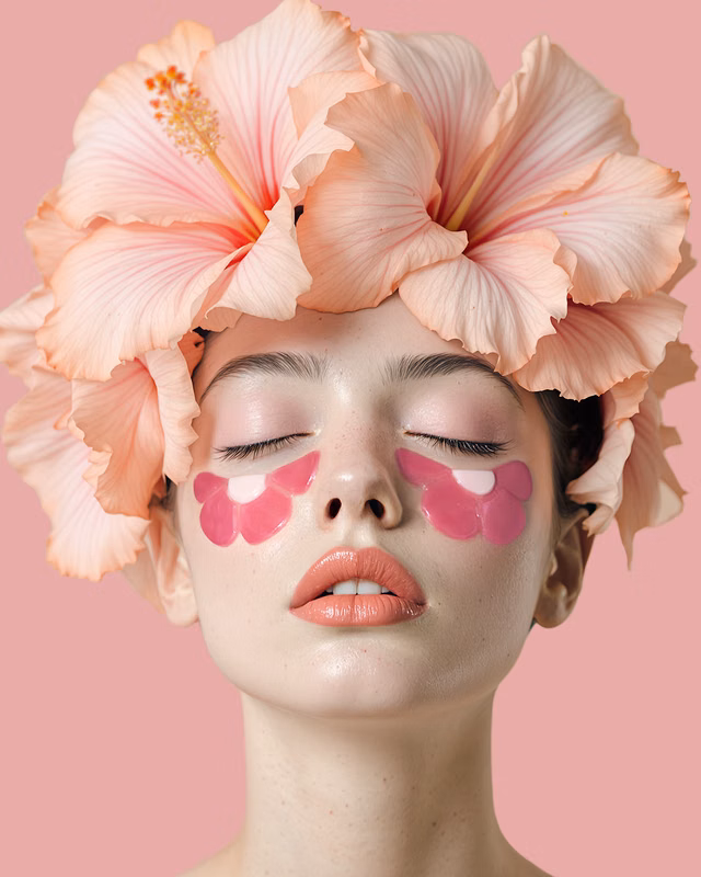 Stimmungsbild Augenpads HYPNOTIC HIBISCUS Limited Edition