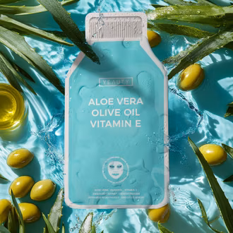 Mood image for ALOE VERA, OLIVE OIL, VITAMIN E facial sheet mask