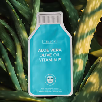 Stimmungsbild Produkt Tuchmaske Aloe Vera, Olive Oil, Vitamin E