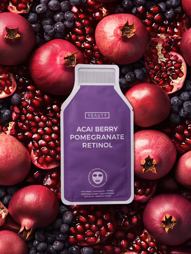 Mood image for ACAI BERRY, POMEGRANATE, RETINOL facial sheet mask