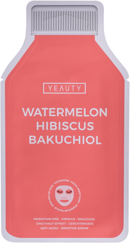 Vorderseite Produkt Gesichtsmaske WATERMELON, HIBISCUS, BAKUCHIOL
