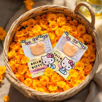 Stimmungsbild Hello Kitty Augenpads Calendula & Vitamin C