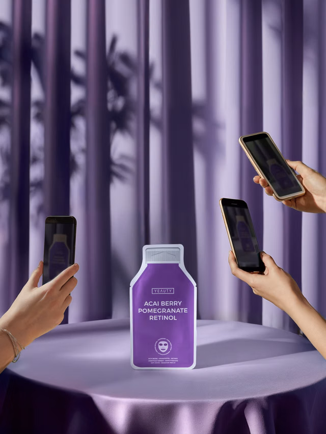 Mood image for ACAI BERRY, POMEGRANATE, RETINOL facial sheet mask