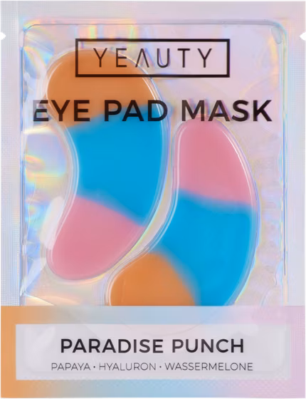 Front side of PARADISE PUNCH eye pad mask