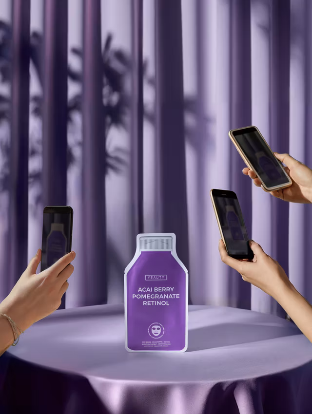 Mood image for ACAI BERRY, POMEGRANATE, RETINOL facial sheet mask