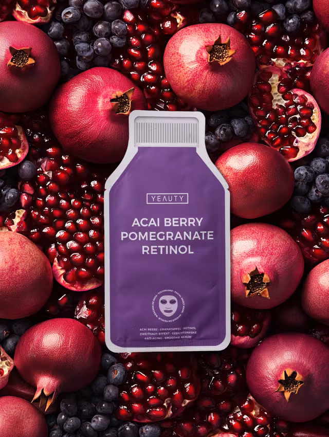 Mood image for ACAI BERRY, POMEGRANATE, RETINOL facial sheet mask