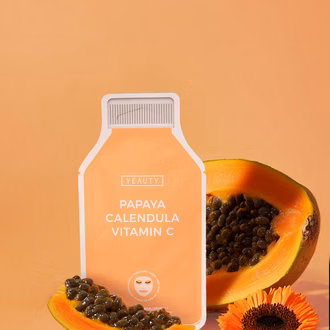 Stimmungsbild Gesichtsmaske PAPAYA, CALENDULA, VITAMIN C