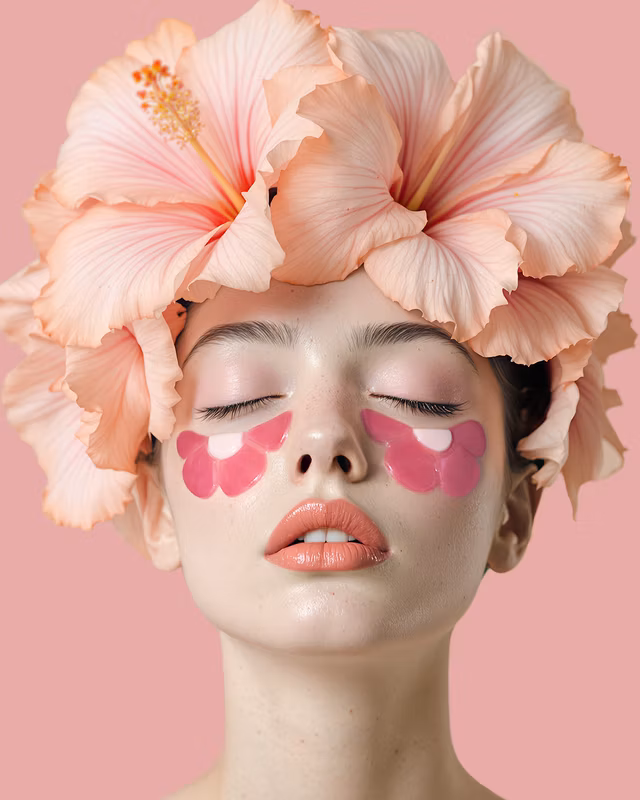 Stimmungsbild Augenpads HYPNOTIC HIBISCUS Limited Edition